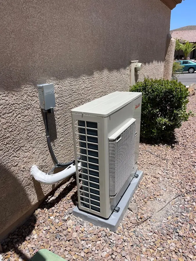 Residential air conditioning condenser unit in Hanover